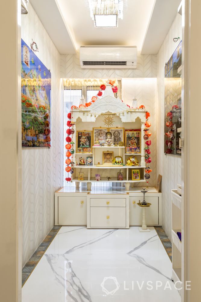 stylish home design-white interiors-marble floor