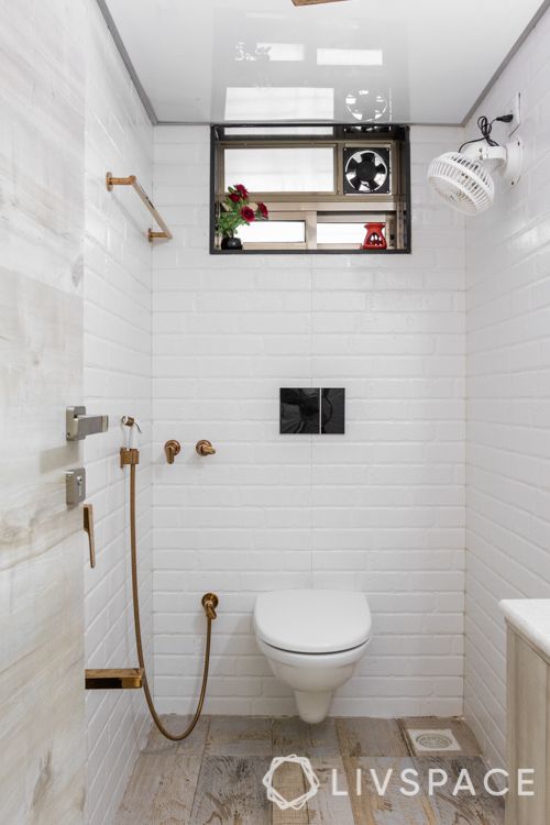 Small Bathroom Designs In India Exposed Brick Wall 