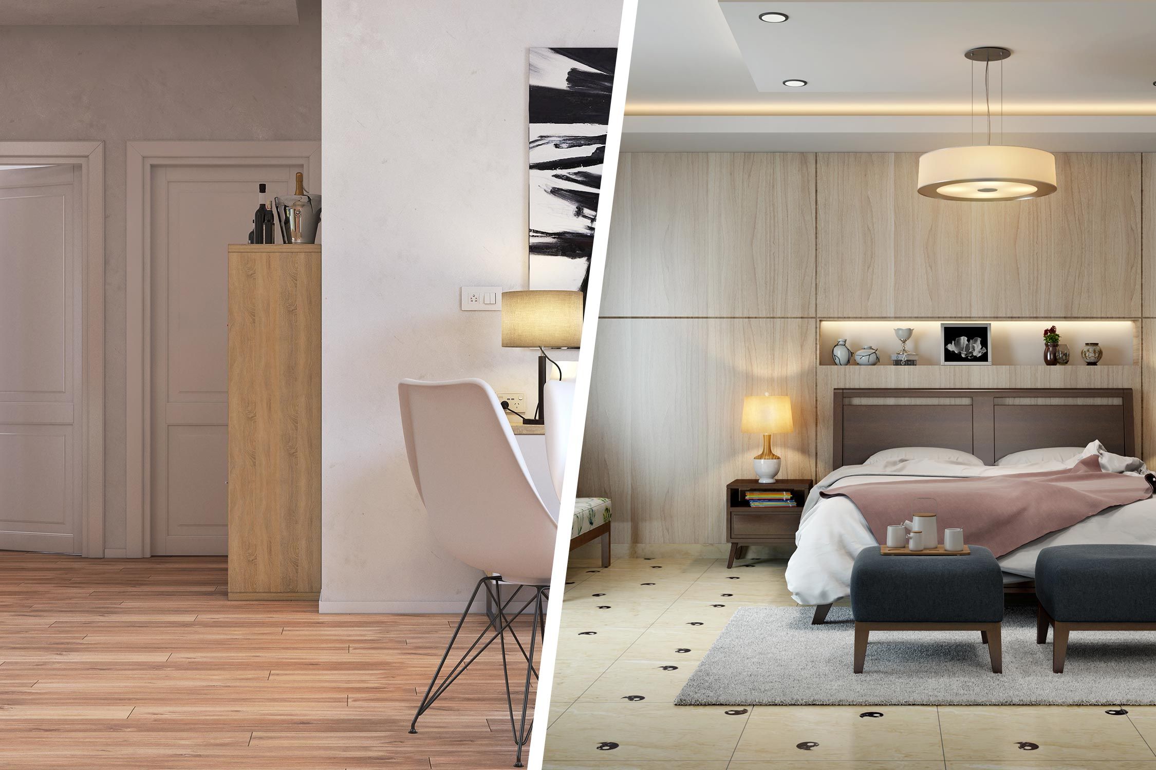 best-flooring-for-house-in-india-wooden-flooring-tile-flooring-white-doors-bedroom-designs
