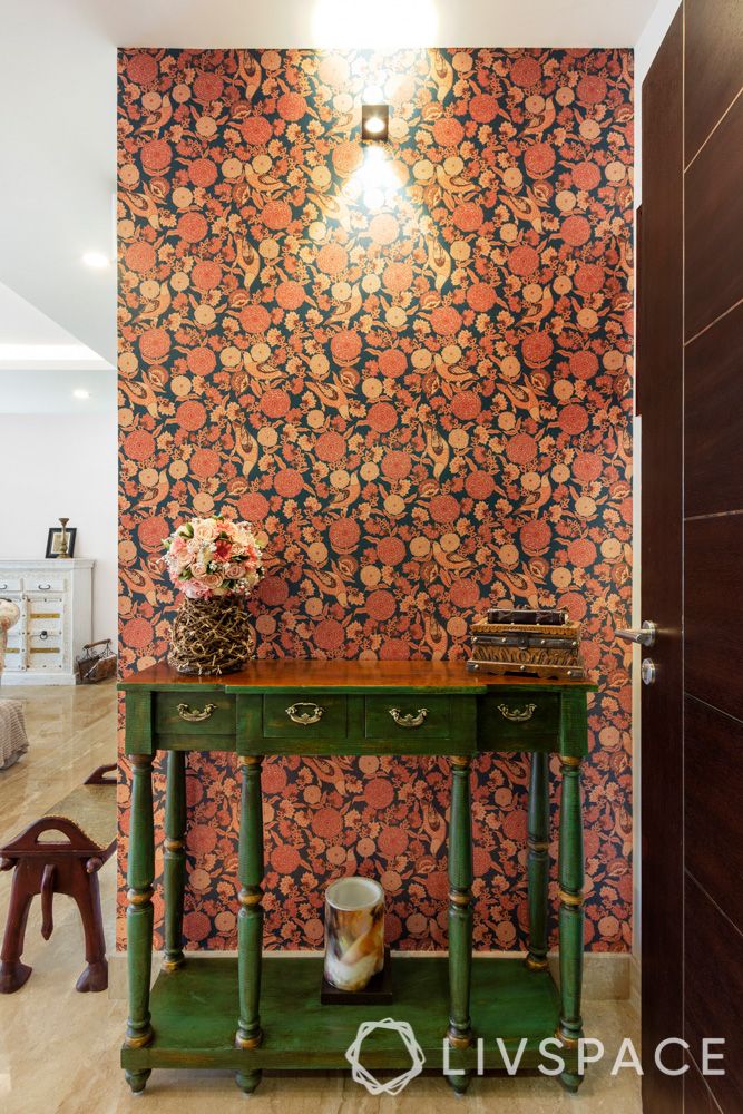 vintage-interior-design-foyer-sabyasachi-wallpaper-console-table