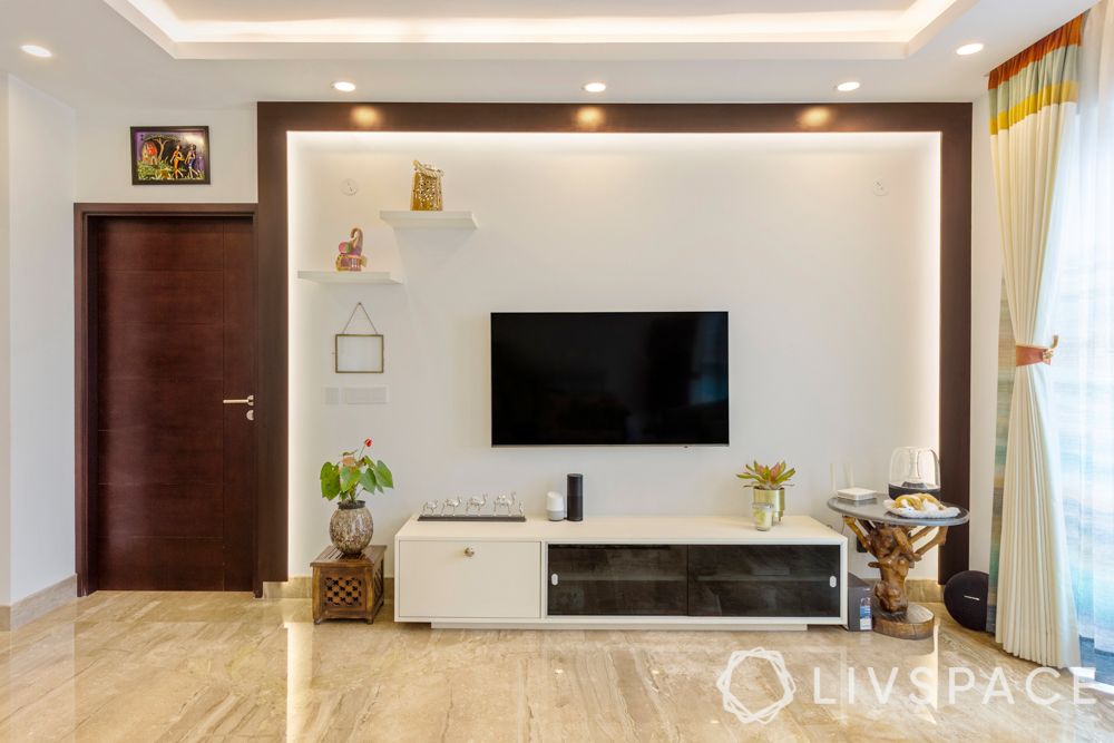 vintage-interior-design-living-room-TV-unit-wooden-rafters