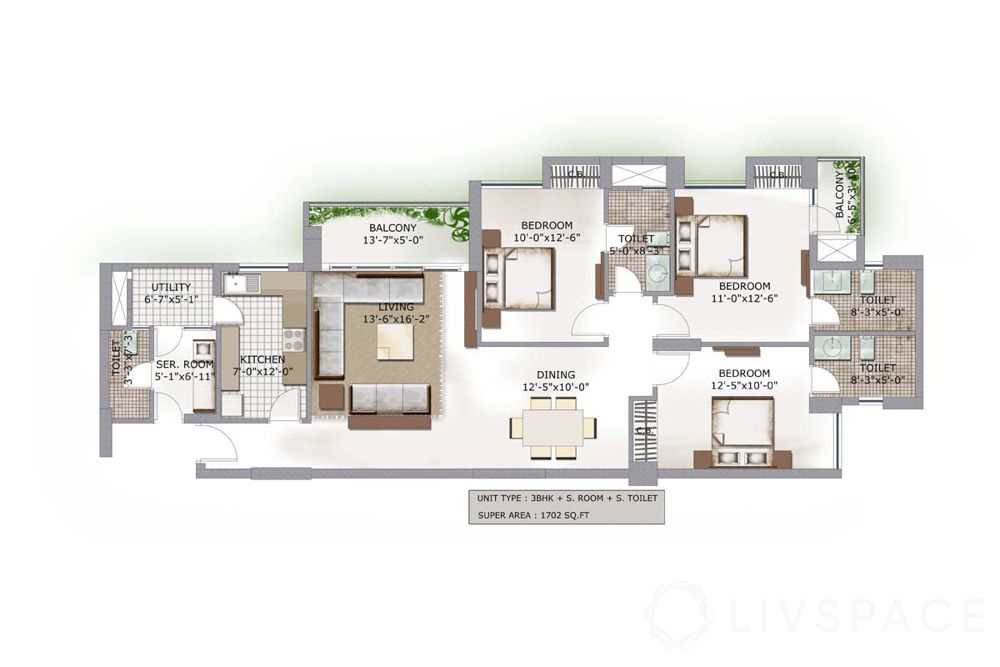 3bhk-flat-design-floor plan