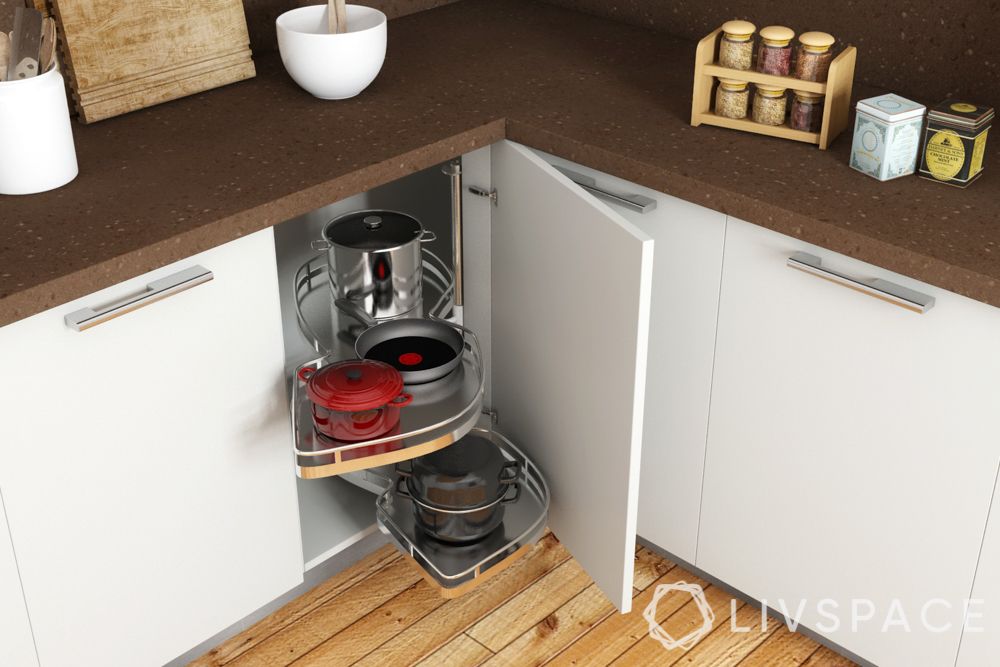 small indian kitchen design in l shape-corner units