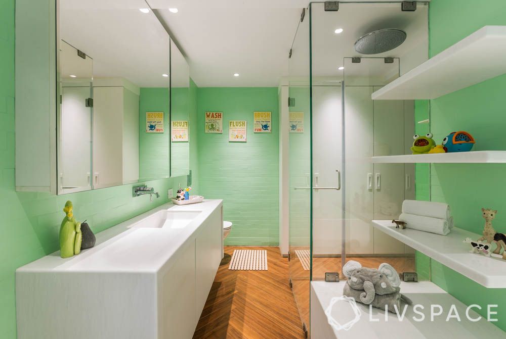 bathroom-decor-ideas-pop-colour-green