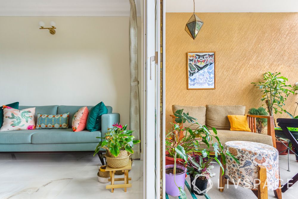 Potted plants-living room