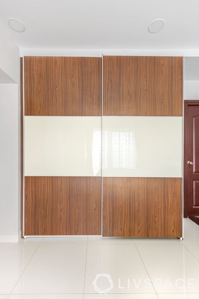 sliding wardrobe design-lacquered glass wardrobe