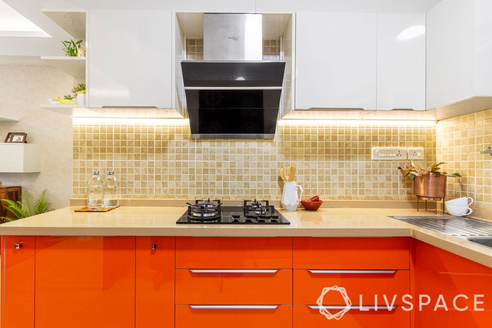 vastu shastra tips-orange kitchen