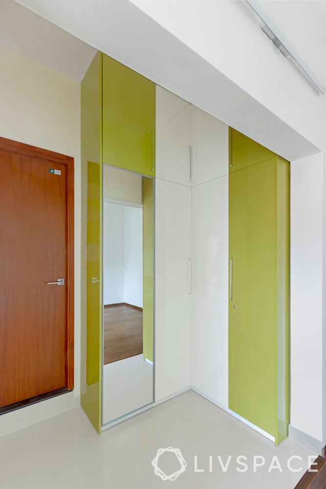 master bedroom-laminate wardrobe-l shaped wardrobe