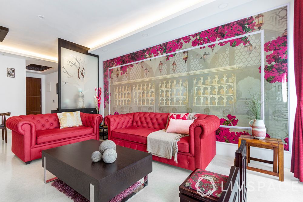 3-bhk-flat-interior-design-mughal-wallpaper