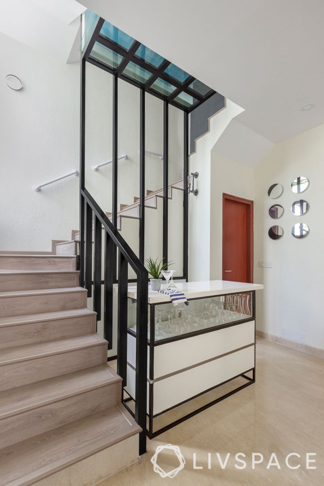 villa house design-kalinga stone-custom made-metal frame-staircase design