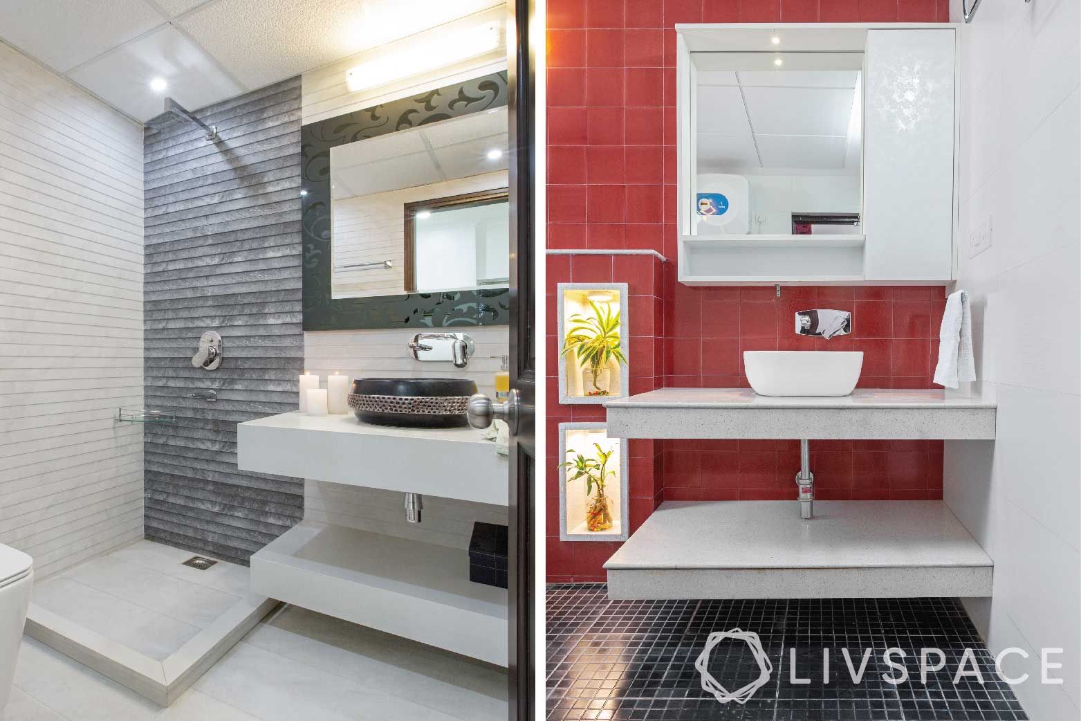 toilet design-tiles-ceramic tiles-red bathroom-sink-shower designs
