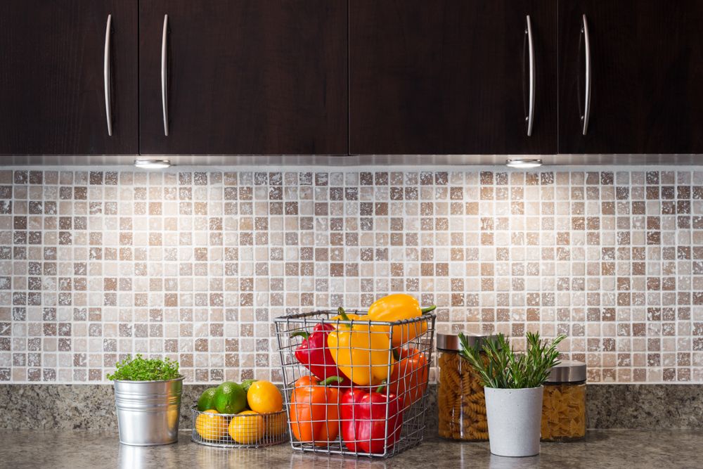 kitchen wall cabinets-backsplash-storage