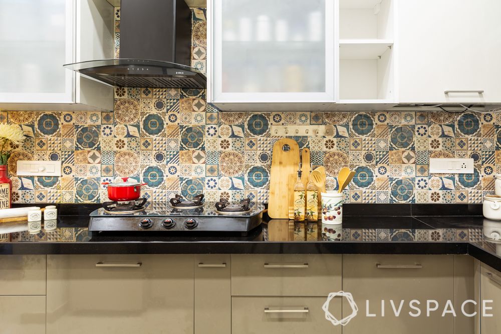 pune interior design-kitchen backsplash-moroccan tiles