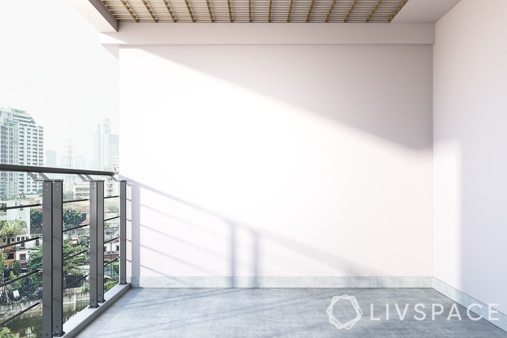 balcony decoration-metal mesh ceiling