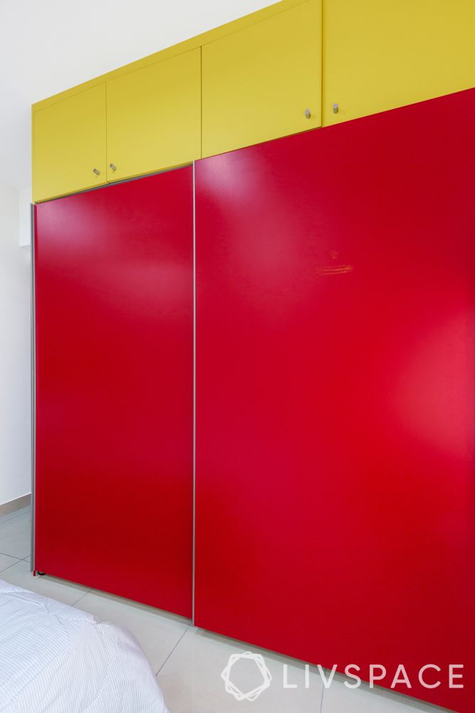  how much does a wardrobe cost-red wardrobe-sliding wardrobe