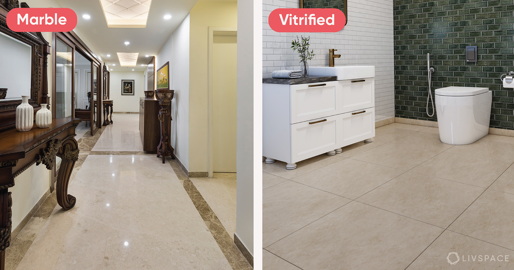 Marble Vs Vitrified Which Is The Best Flooring For Your Home