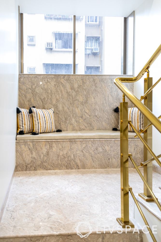 vitrified tiles vs marble-marble flooring-seating-staircase