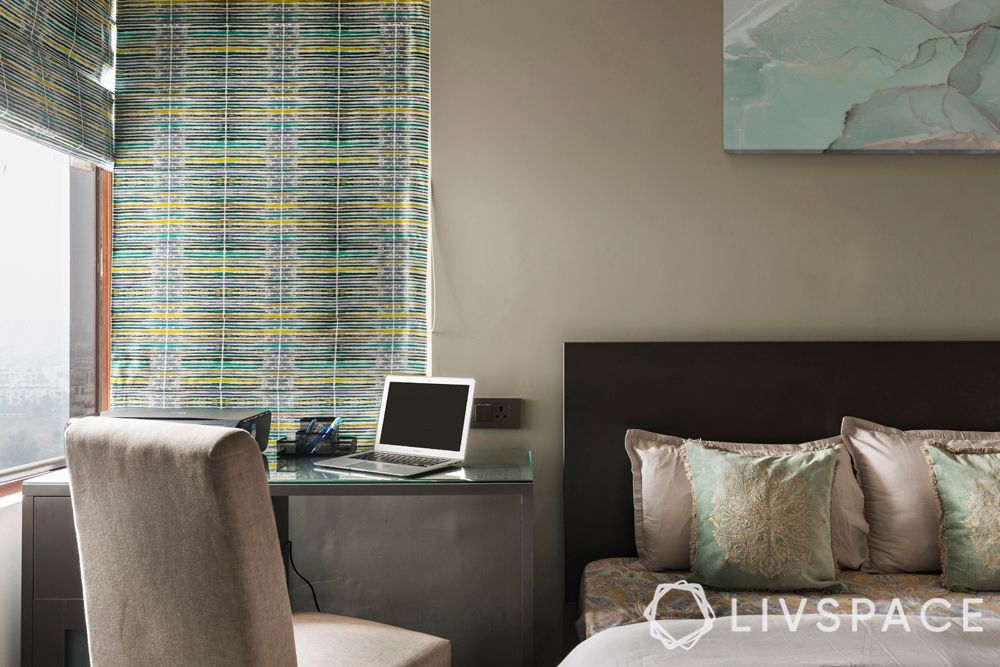 guest-bedroom-study-bed-headboard-grey-wall-chair