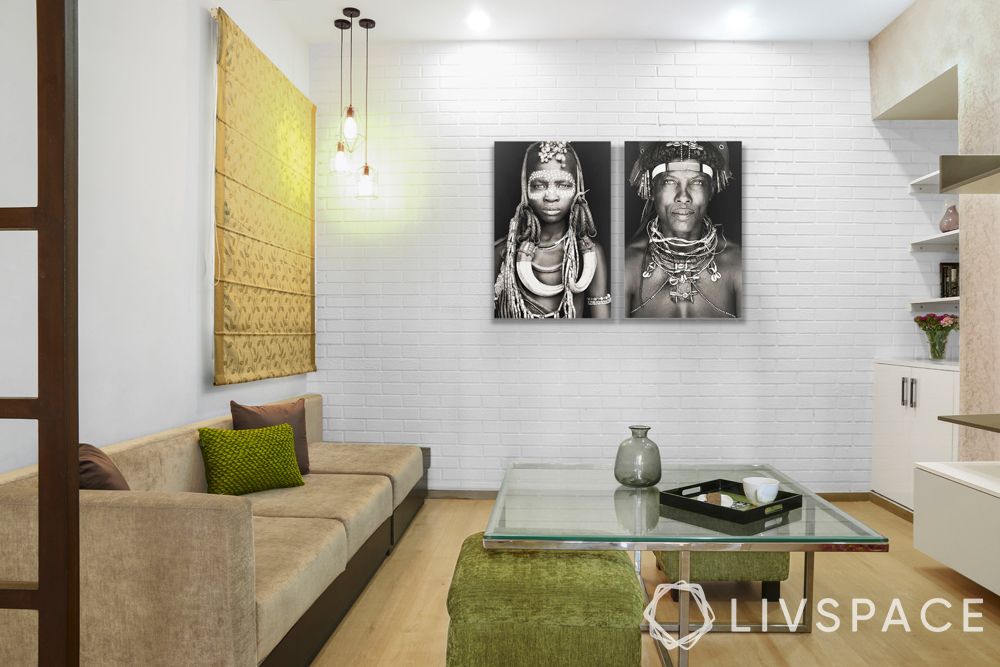 minimalist-decor-art-photographs-living-room-brick-wall