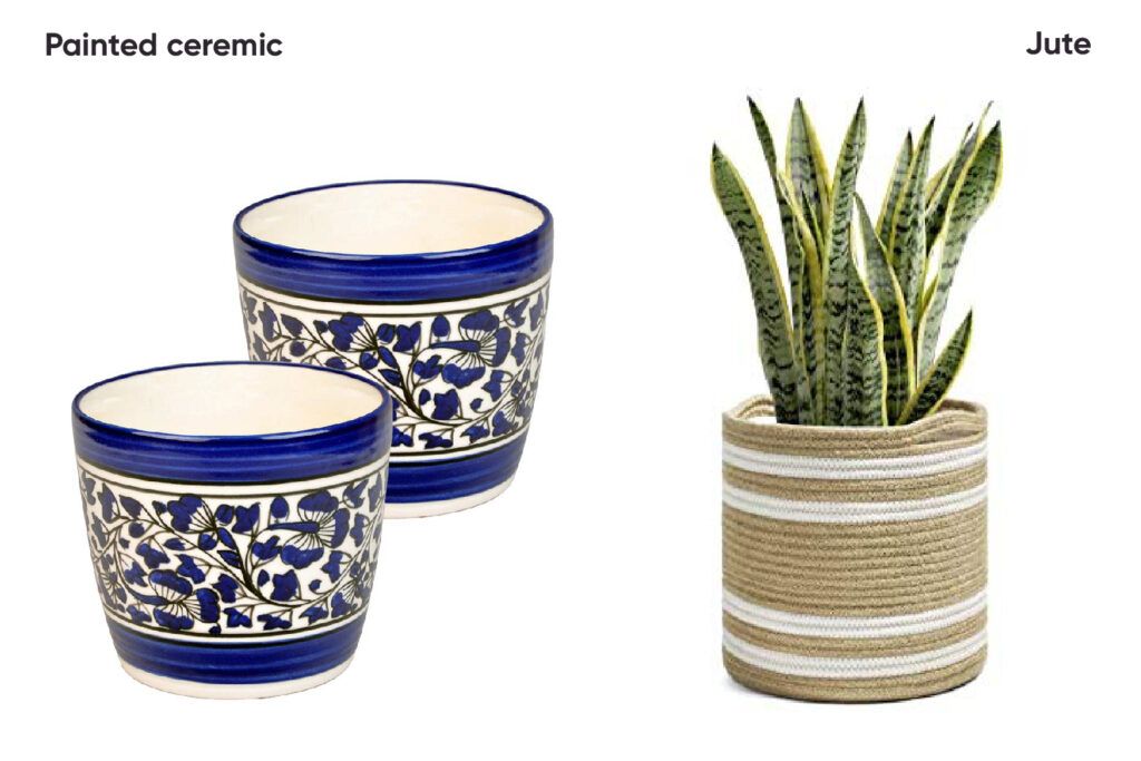 decorating-with-plants-ceramic-pot-jute-planter