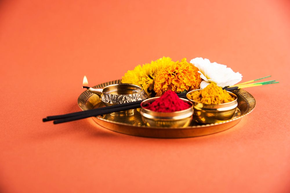 vastu for home-pooja thali-pooja timing