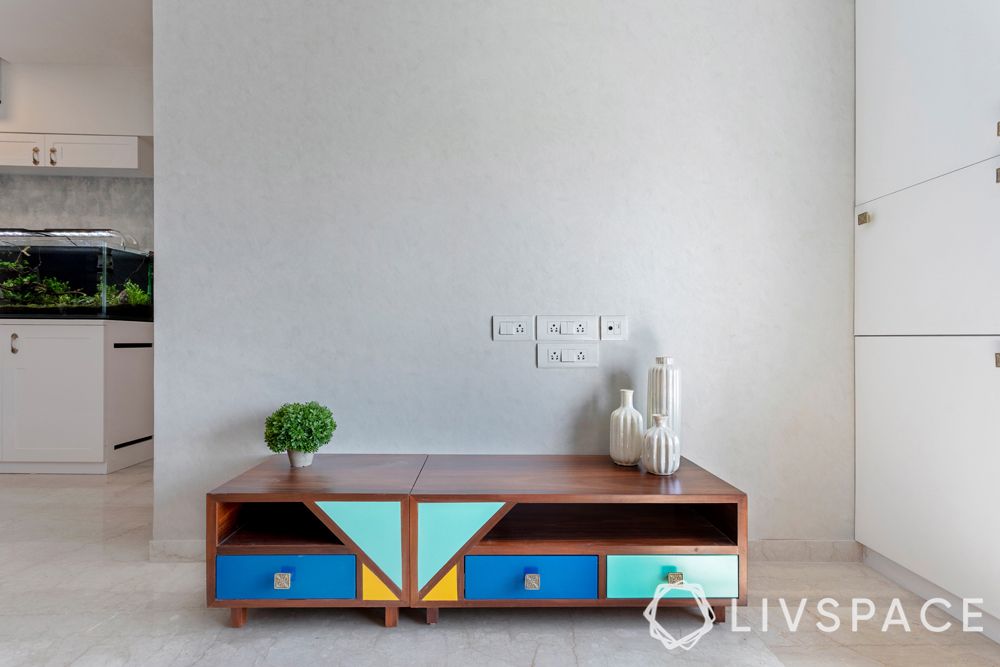 tv unit designs-colourful tv unit