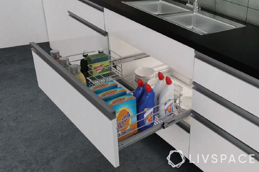  under sink accessories-modular kitchen accessories

