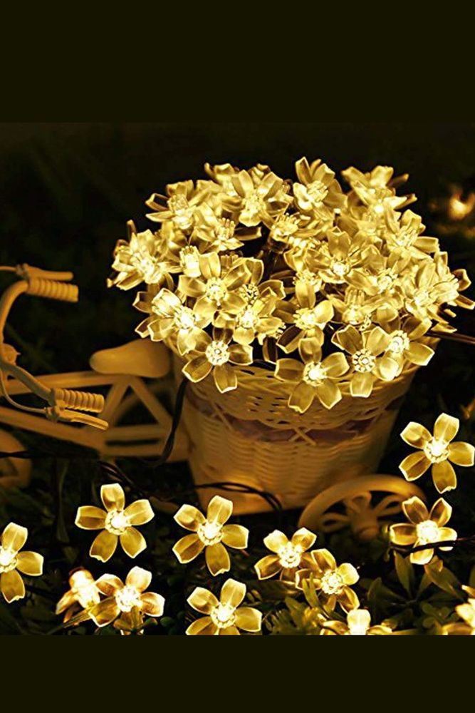 christmas lights-floral string lights