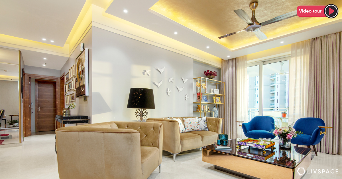 how we styled this glamorous but low cost house design in gurgaon