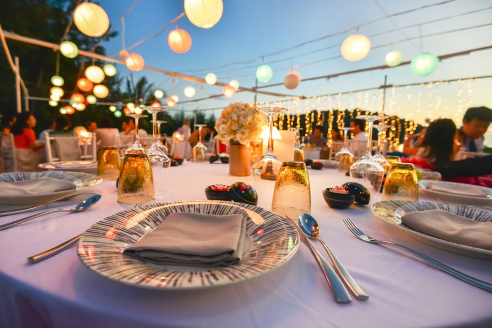 new year decor-terrace party-disposable cutlery