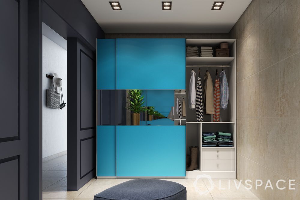 indian bedroom cupboard designs-sliding wardrobe