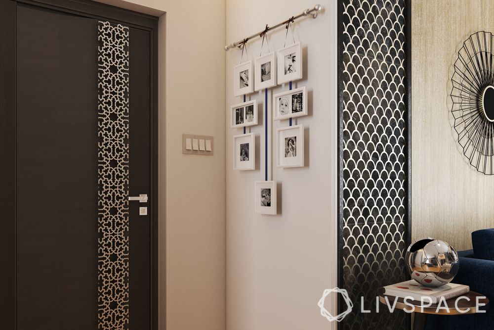 laser cut panels-jaali on door