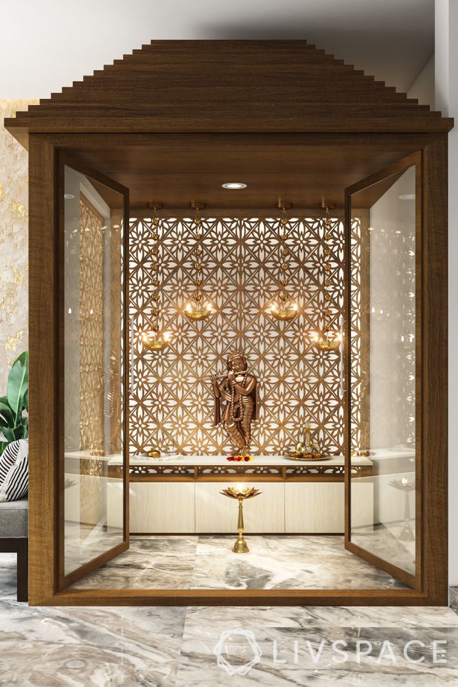 Puja Room Glass Door Designs Glass Door Ideas