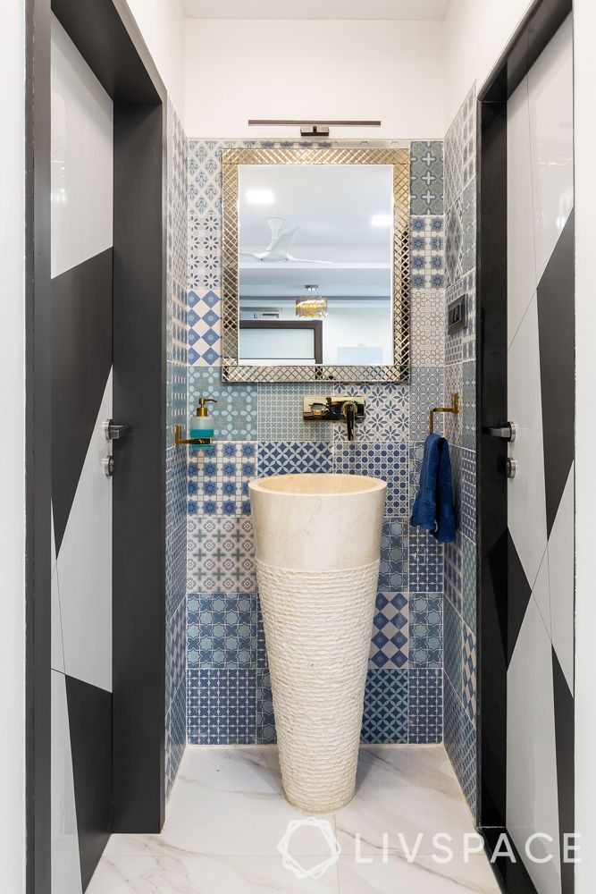 bathroom ideas-blue bathroom tiles