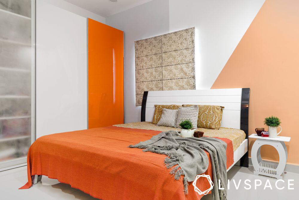 bedroom vastu colours-orange