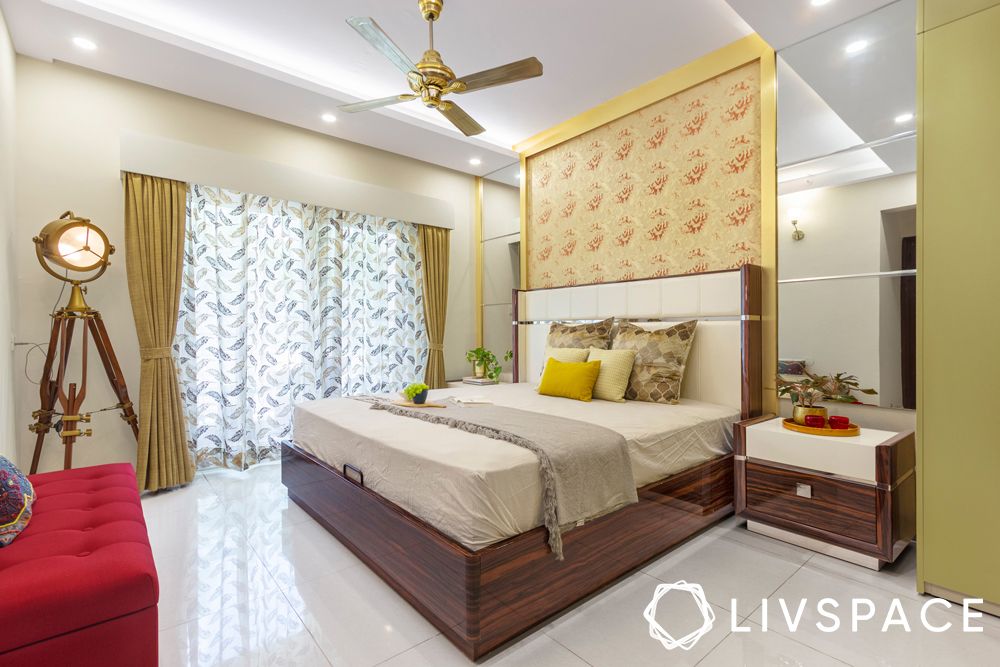 vastu colours for bedroom-gold