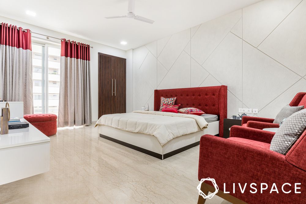 bedroom colours as per vastu-red