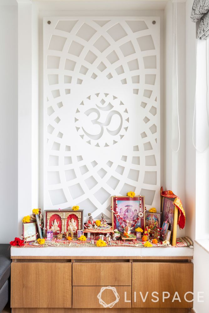 mumbai interiors-pooja unit-storage