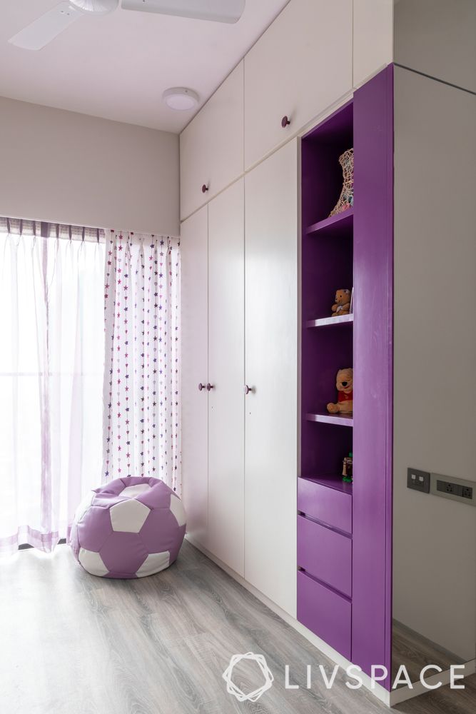 interiors of house-purple wardrobe-dresser with wardrobe