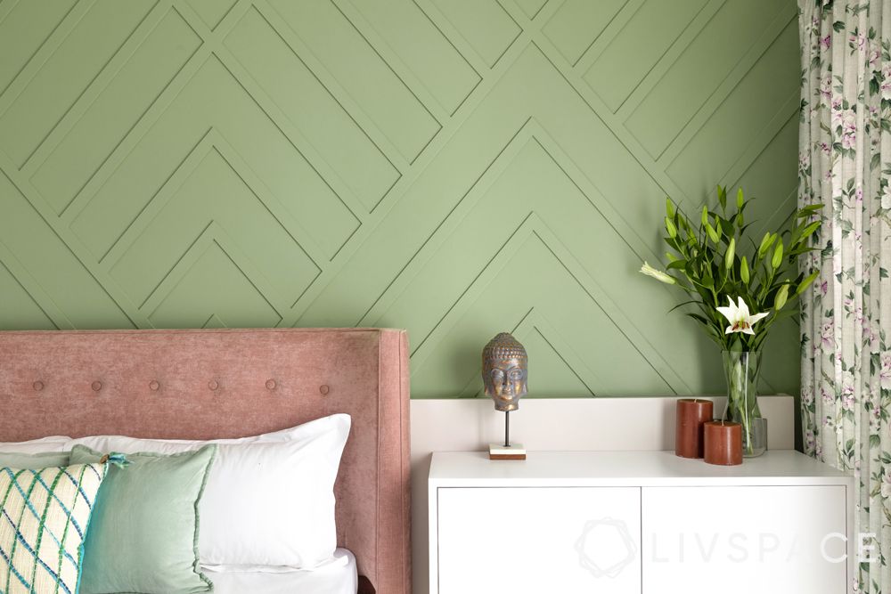 green wall-wall trims
