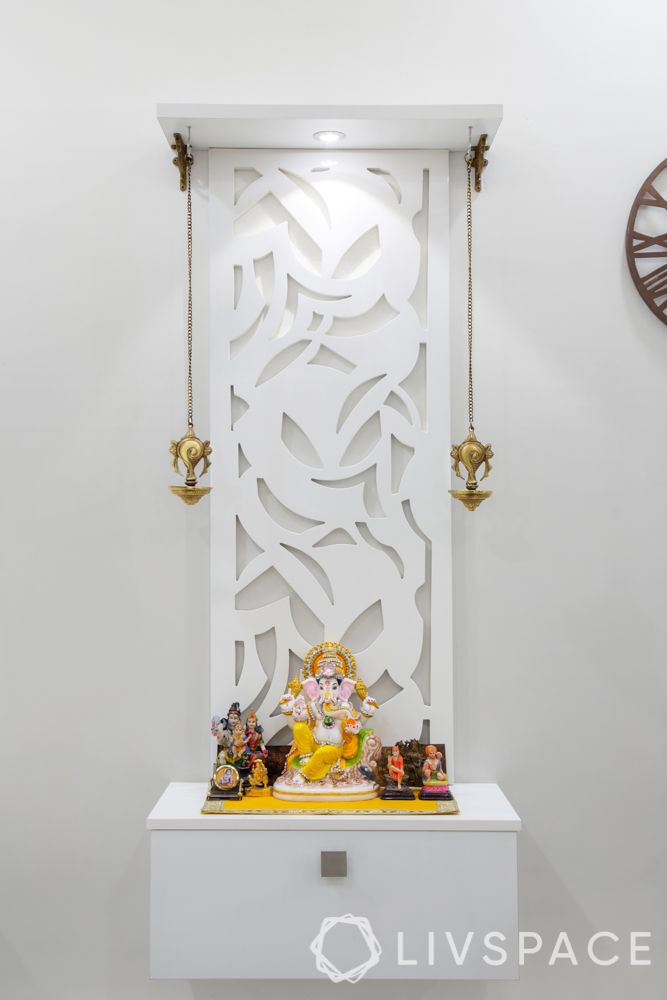 white-pooja-unit-jaali-pooja-room-designs