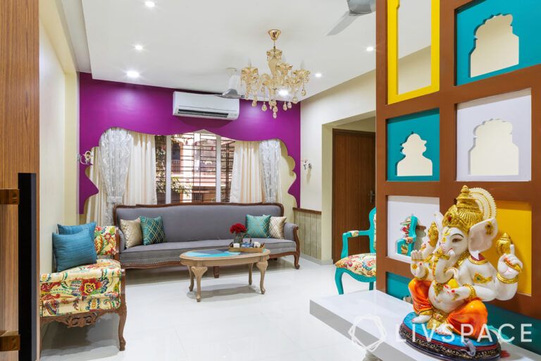 This 2 BHK House Interior Design Balances Colour, Style and Function