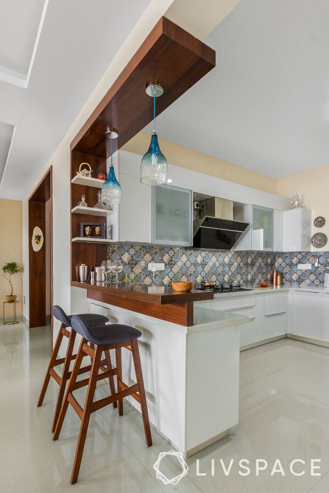 open kitchen dining area