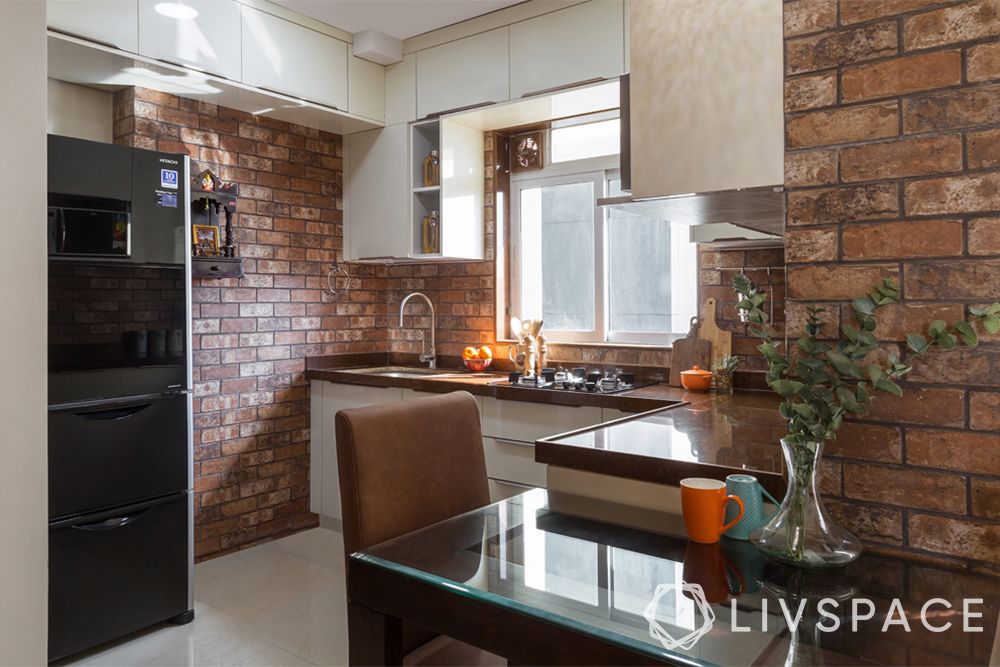 rustic-kitchen-with-exposed-brick-wall