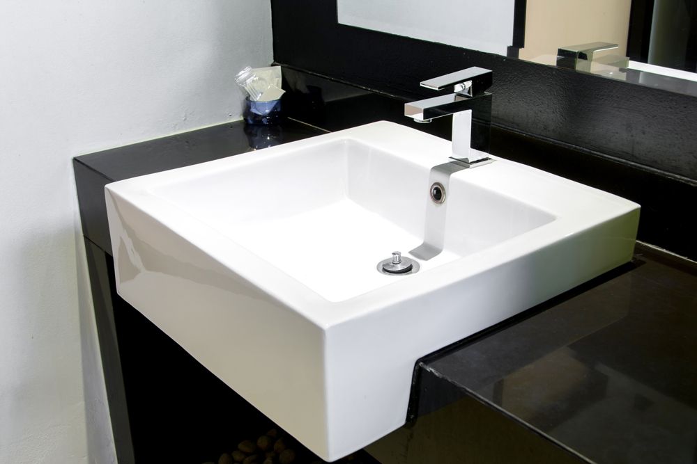 small bathroom designs India-sink cleaning