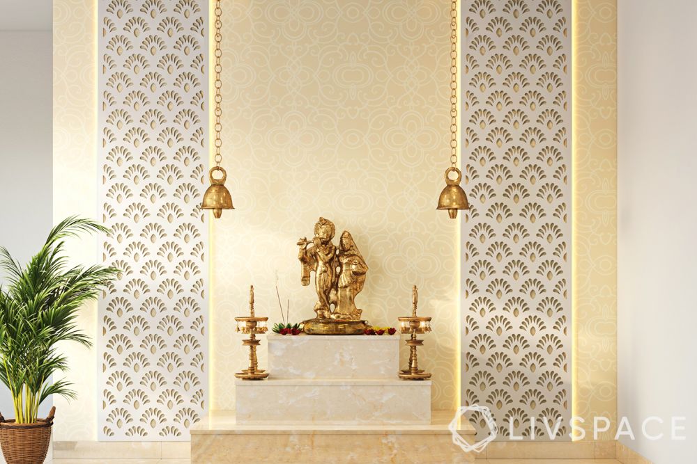 vastu tips for pooja room-white mandir