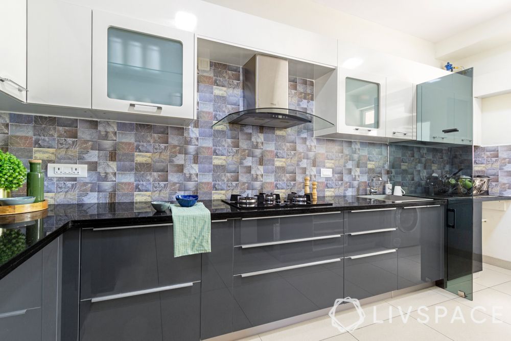 grey kitchen-modular kitchen