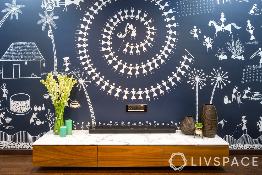 indian decor - warli wall painting