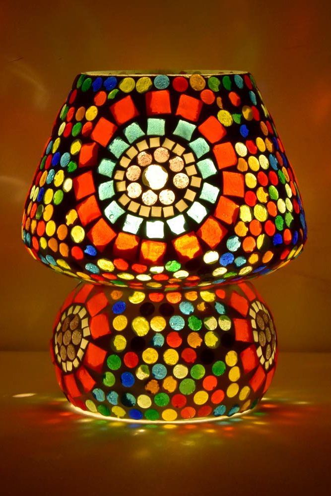 indian decor - mosaic lighting