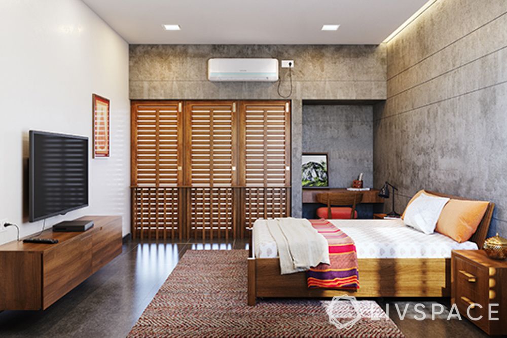 simple Indian bedroom design-Indian modern bedroom
